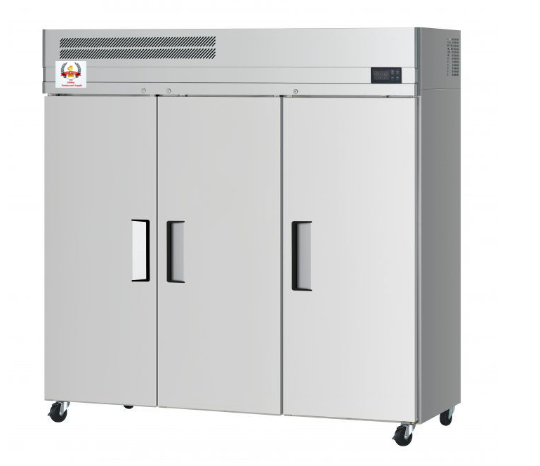 Three Door Stainless FREEZER- TOP COMPRESSOR 65cu.ft.