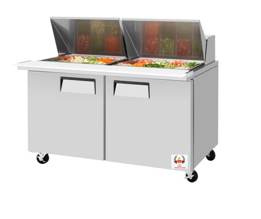 60" Megatop Sandwich Prep Table with 24 pans